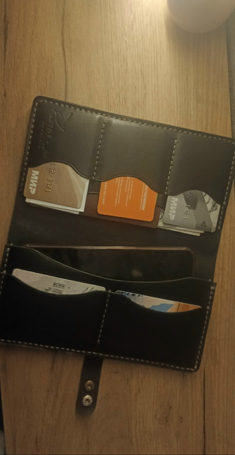 Портмоне из натуральной кожи ручной работы