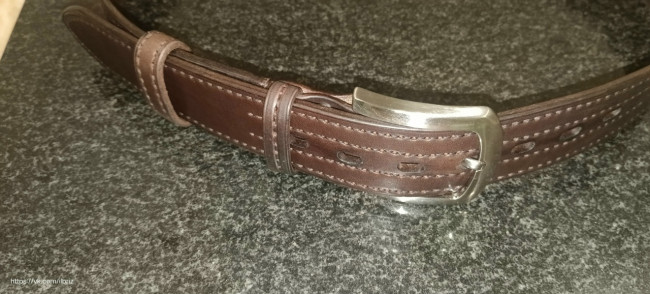 Ремень из натуральной кожи (прошитый)